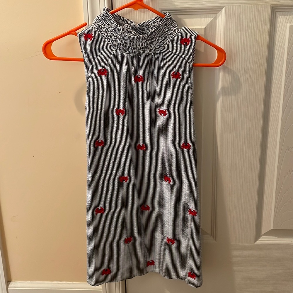 Crown & Ivy Seersucker w Crabs Size M